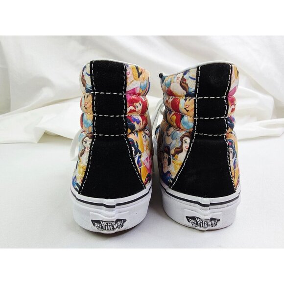 Vans Disney Princesses Size 9.5 Womens Or 8 Mens Hi Lace Black Fashion Sneakers - Picture 9 of 10